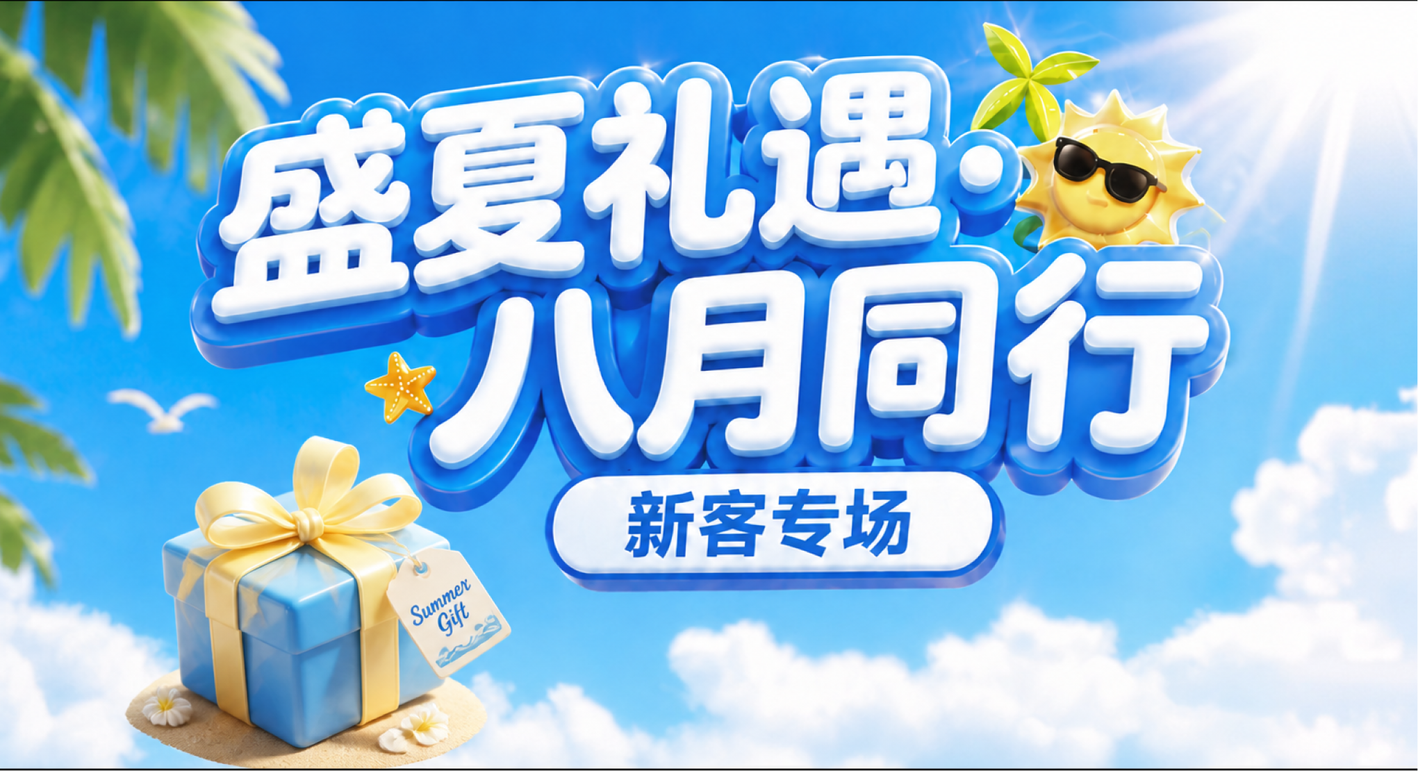 8月新客专享，最高送21个月！